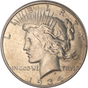 1934-D Peace Silver Dollar Main Image