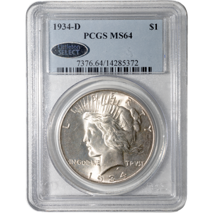 1934-D Peace Silver Dollar | Littleton Coin Company