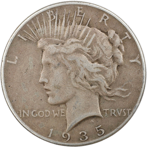 1935 Peace Silver Dollar Main Image
