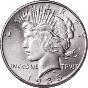 1935 Peace Silver Dollar Main Image