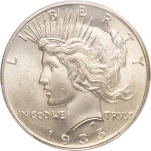 1935 Peace Silver Dollar Main Image