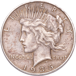 1935-S Peace Silver Dollar Main Image