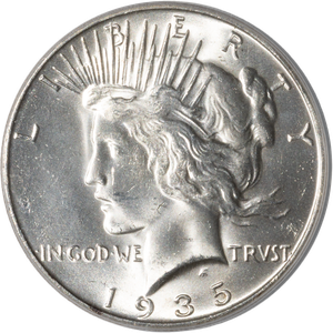 1935-S Peace Silver Dollar Main Image
