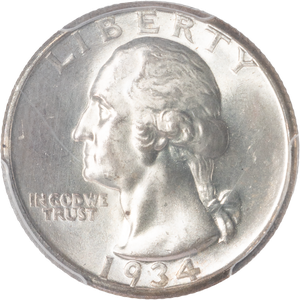 1934-D Washington Silver Quarter Main Image