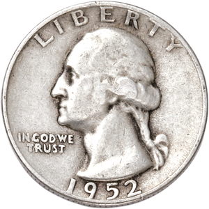 1952-S Washington Silver Quarter F Main Image