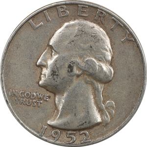 1952-S Washington Silver Quarter XF Main Image