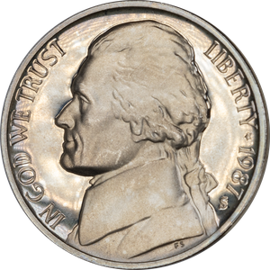 1987-S Jefferson Nickel Proof PR63 Main Image