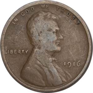 1916 Lincoln Head Cent VG Main Image