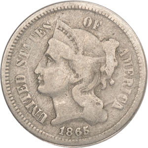 1865 Nickel Three-Cent Piece G Main Image