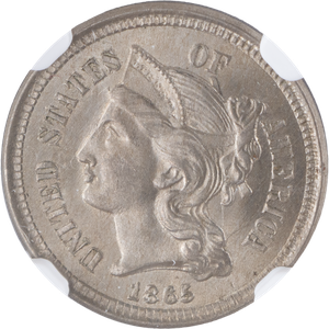 1865 Nickel Three-Cent Piece Main Image