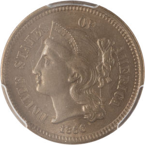 1866 Nickel Three-Cent Piece Main Image