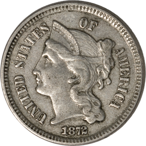 1872 Nickel Three-cent piece Main Image