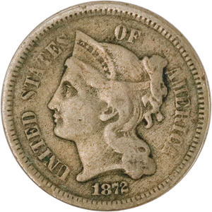 1872 Nickel Three-cent piece Main Image