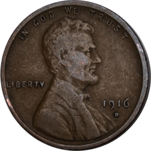 1916-D Lincoln Head Cent VF Main Image