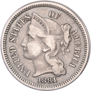 1881 Nickel Three-Cent Piece | Littleton Coin Company