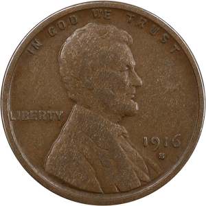 1916-S Lincoln Head Cent CIRC Main Image