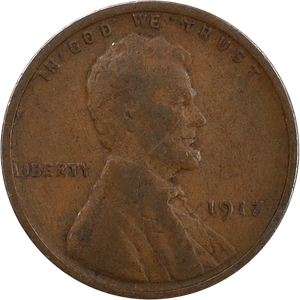 1917 Lincoln Head Cent VG Main Image