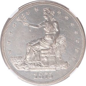1875-CC Trade Silver Dollar NGC     AU-D Main Image