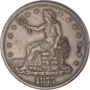 1875-S Trade Silver Dollar XF Main Image