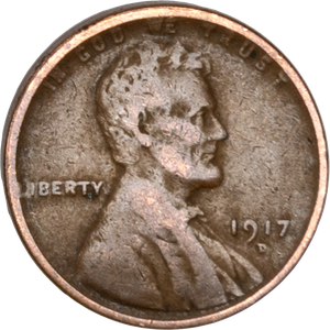 1917-D Lincoln Head Cent CIRC Main Image