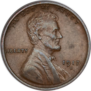 1917-D Lincoln Head Cent Brown PCGS MS63 Main Image