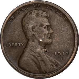1917-S Lincoln Head Cent Main Image
