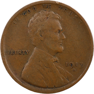 1917-S Lincoln Head Cent Main Image