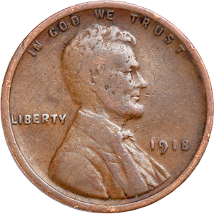 1918 Lincoln Head Cent Main Image