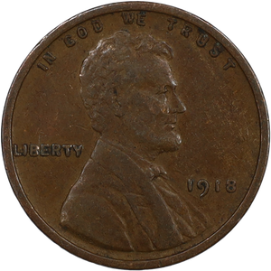 1918 Lincoln Head Cent Main Image