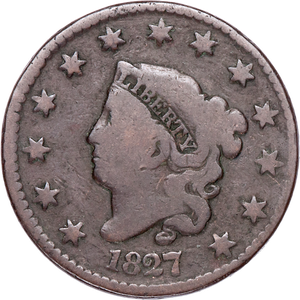 1827 Liberty Head Large Cent Main Image