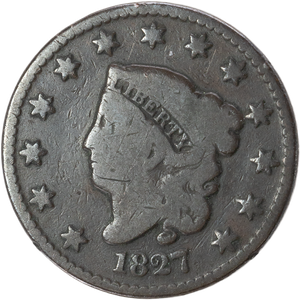 1827 Liberty Head Large Cent Main Image