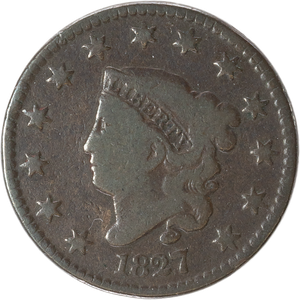 1827 Liberty Head Large Cent Main Image