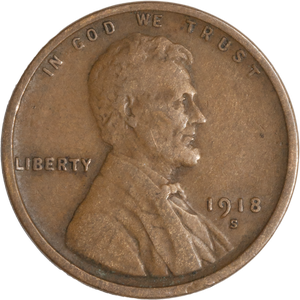 1918-S Lincoln Head Cent F Main Image