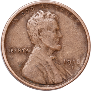 1918-S Lincoln Head Cent CIRC Main Image