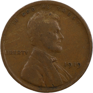 1919 Lincoln Head Cent Main Image