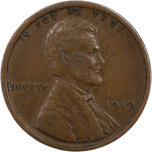 1919 Lincoln Head Cent Main Image