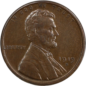 1919-S Lincoln Head Cent XF Main Image