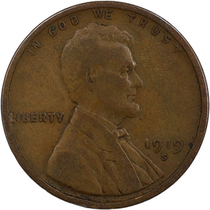 1919-S Lincoln Head Cent Main Image