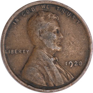 1920 Lincoln Head Cent F Main Image