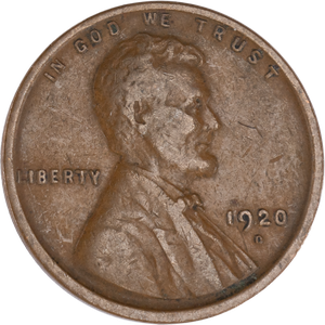 1920-D Lincoln Head Cent G Main Image
