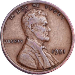 1921 Lincoln Head Cent VF Main Image