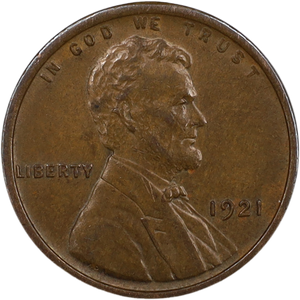 1921 Lincoln Head Cent XF Main Image
