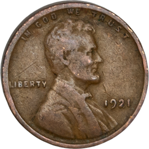 1921 Lincoln Head Cent Main Image