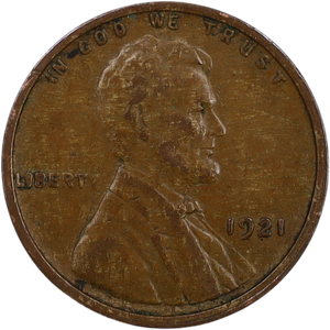 1921 Lincoln Head Cent Main Image