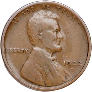 1922-D Lincoln Head Cent G Main Image