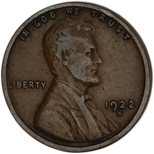 1922-D Lincoln Head Cent F#2 Main Image
