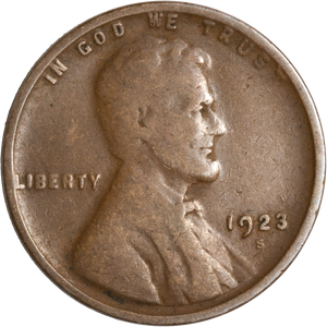 1923-S Lincoln Head Cent VG Main Image