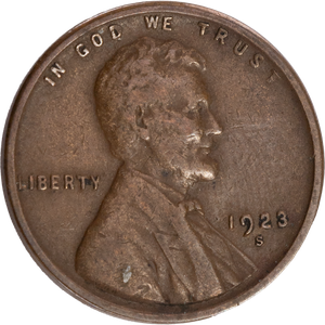 1923-S Lincoln Head Cent F Main Image