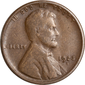 1923-S Lincoln Head Cent VF Main Image