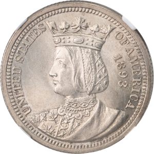 1893 World's Columbian Exposition Silver Isabella Quarter Main Image